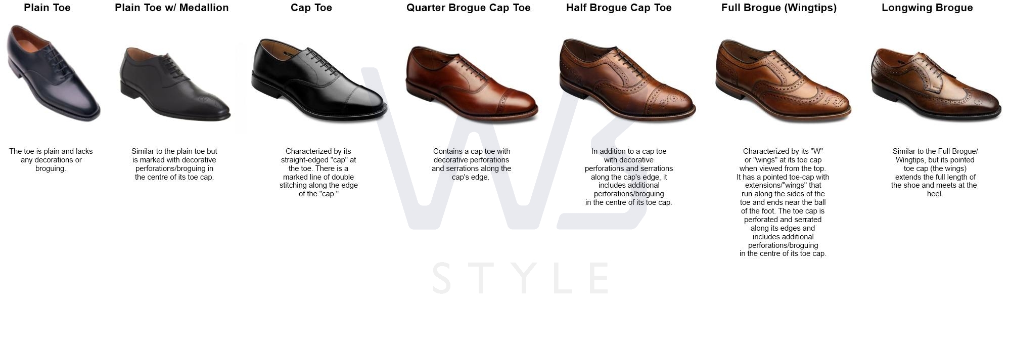 types of shoes to wear with suits